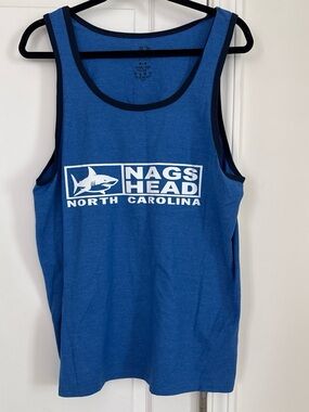 Outer Banks , SC Men’s Blue Swim Rash Guard Tank